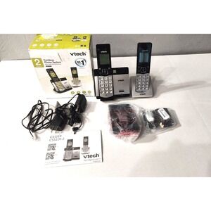 VTech - CS5119-2‎ DECT 6.0 Expandable Cordless Phone System - Gray/Black